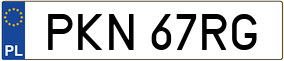 Trailer License Plate